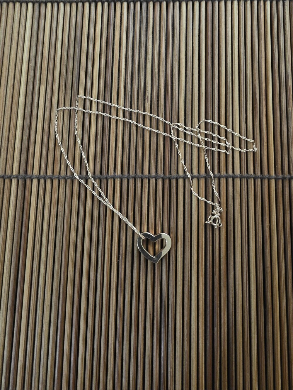14k Floating Heart Rose Gold Necklace